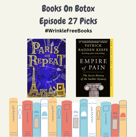 Episode 27 is Live! 📚 #BooksOnBotox selection:
Paris on Repeat by @AmyBearce 
Empire of Pain by @praddenkeefe 
For today's #HotWritingTip, we discuss FORESHADOWING! Oh, and we go deep into why @taylorswift13 is the BEST. ❤️❤️❤️
@JollyFishPress @doubledaybooks