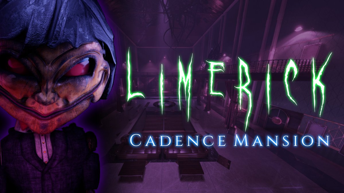 Jenito_studios's tweet photo. Less than 24 hours to the first official #gameplay trailer for Limerick: Cadence Mansion.

In celebration, here is a look at the brand-new key art for the game!

Don't forget to wishlist now on #Steam!

#horrorgame #gameart #indiegame #gamedev https://t.co/HujluocnxW