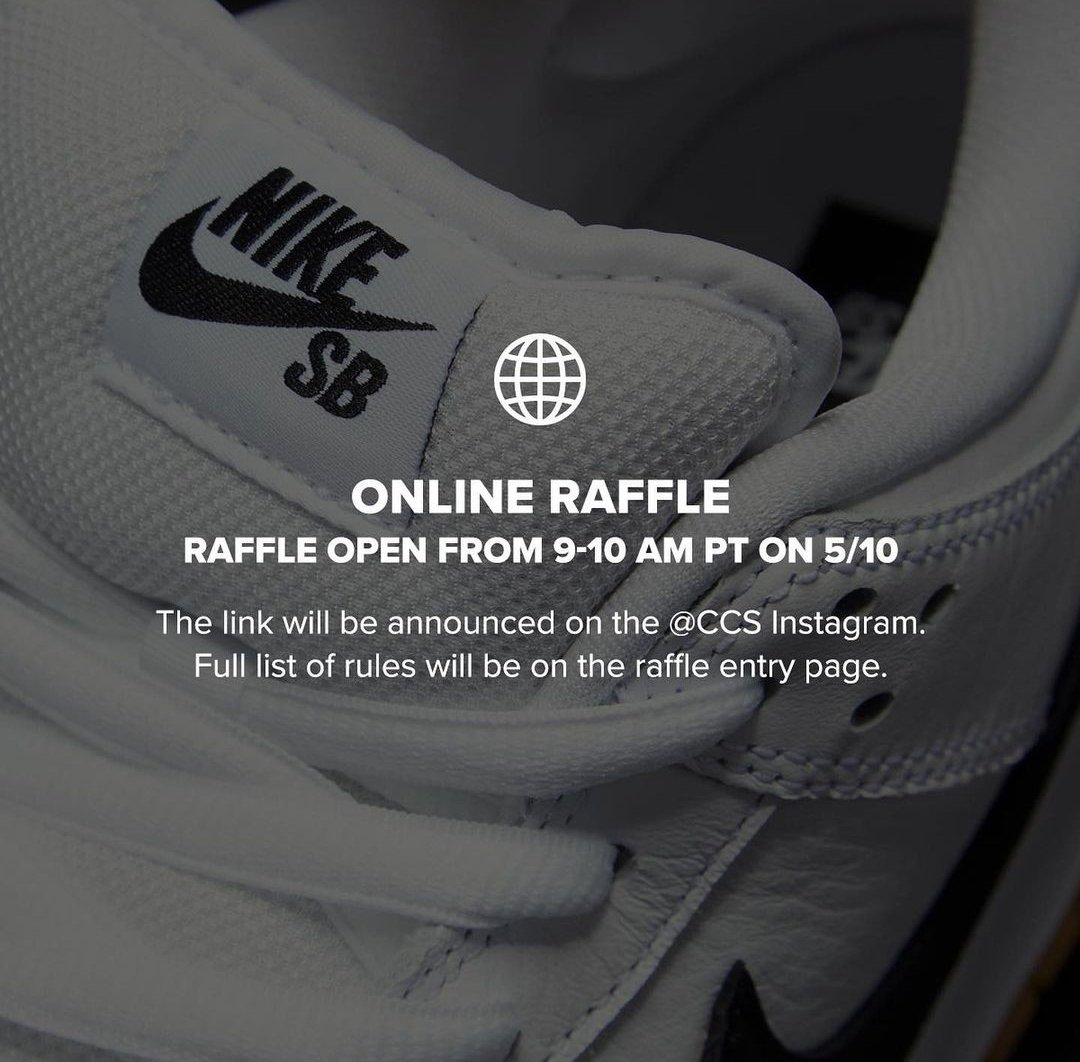 👁️ Sneaker Visionz 👁️ on Twitter: "5/10 Raffle @ 12PM EST 🎟️ Nike Dunk Low White Gum 🤍 https://t.co/lJy1G3Rzlc https://t.co/ZJldsTTt8L" / Twitter