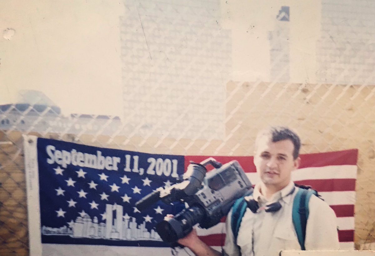 June 2002.  Ground Zero, New York.
Filming a 9/11 documentary for the <a href="/MultiChoiceGRP/">MultiChoice Group</a> for TX one year after the attack on the World Trade Centre.