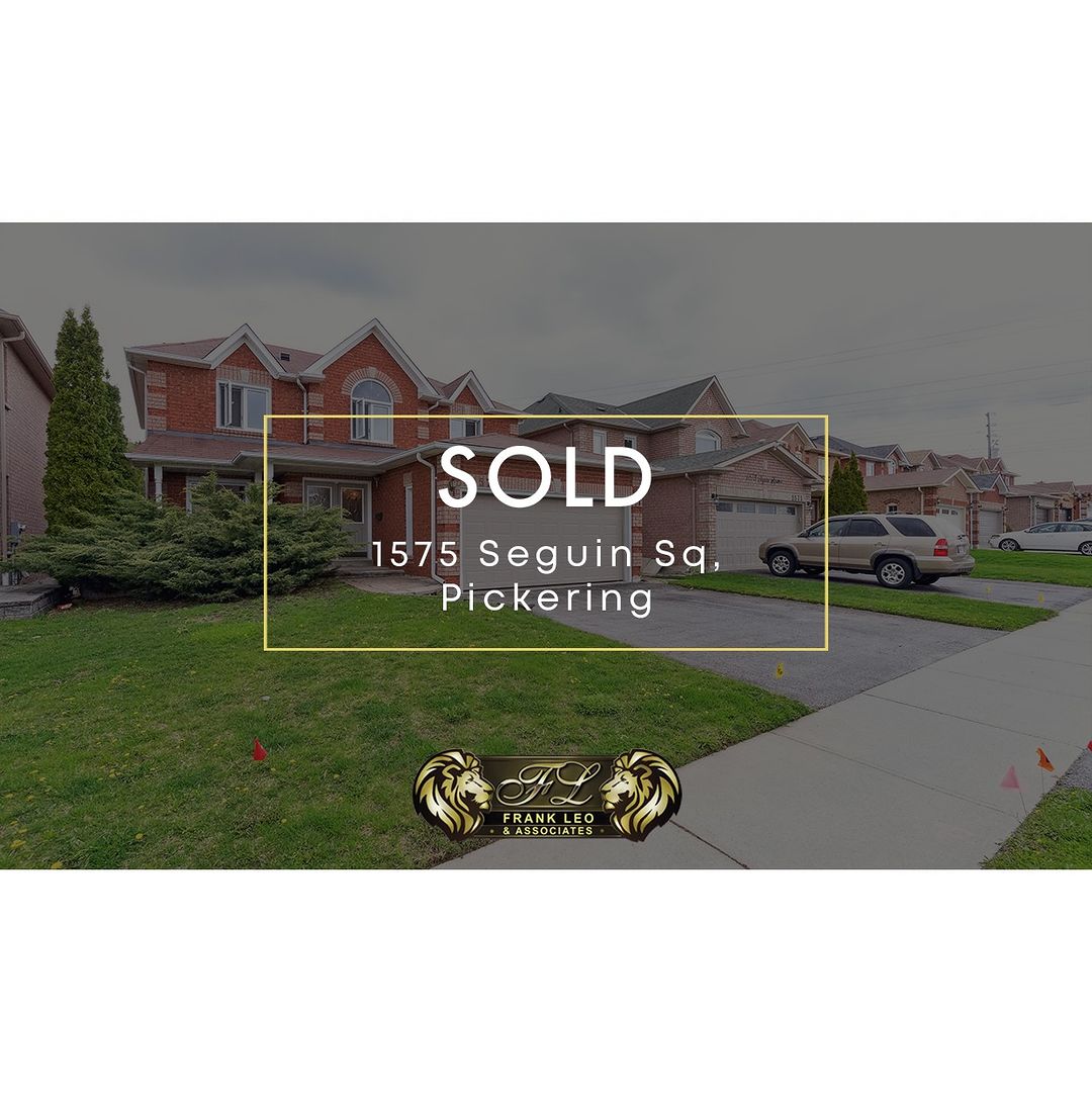 🚨 Sold For $220 Over Asking!!! 🚨
📍 1575 Seguin Sq
✅ Get started with a free home evaluation > getleo.com/free-home-eval…

💻 getleo.com
📞 (416)346-8476
📬 sylvia@getleo.com

#sylsells #getleo #frankleoandassociates #pickering #pickeringproperties #pickeringhomes