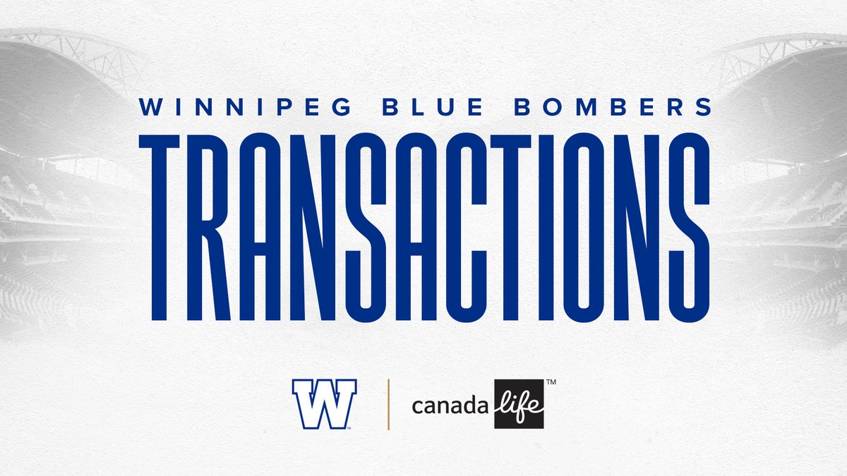Winnipeg Blue Bombers (@wpg_bluebombers) on Twitter photo The club has made the following transactions:
Added to roster:
🇺🇸 Tyrrell Pigrome
🇺🇸 Otis Lanier
🇺🇸 Matt Cole
🇺🇸 Damian Jackson
🇨🇦 Michael O’Shea
📝 » bit.ly/3VFus40
#ForTheW | <a href="/canadalifeco/">Canada Life</a> The club has made the following transactions:
Added to roster:
🇺🇸 Tyrrell Pigrome
🇺🇸 Otis Lanier
🇺🇸 Matt Cole
🇺🇸 Damian Jackson
🇨🇦 Michael O’Shea
📝 » bit.ly/3VFus40
#ForTheW | <a href="/canadalifeco/">Canada Life</a>
