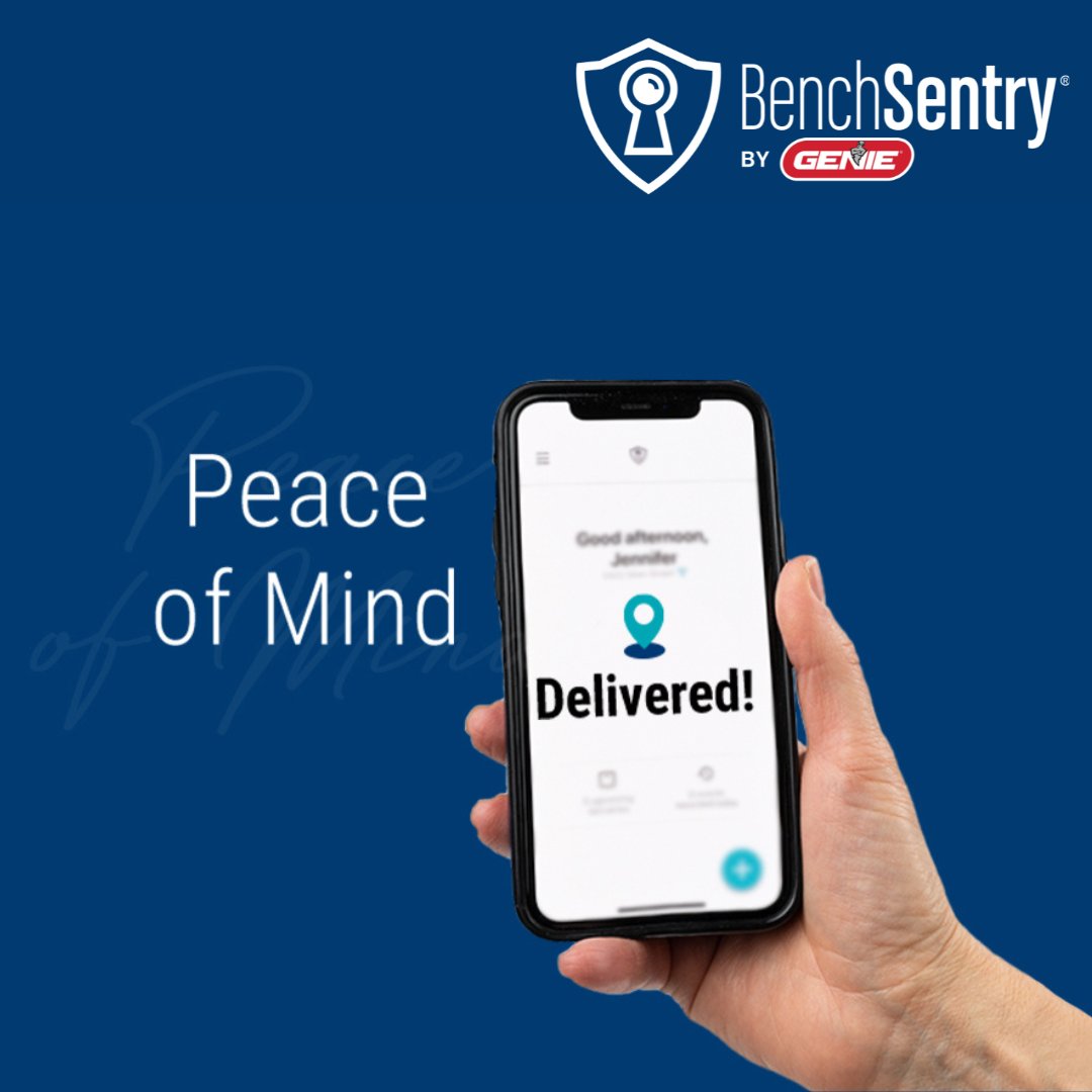 BenchSentry's tweet photo. Just under a week left before Mother's Day; get Mom a peace of mind with the Package Delivery Box 📦 🚚 🌸 
https://t.co/PZqK9dW3eE
With @TheGenieCompany https://t.co/ivoqWNetWd
