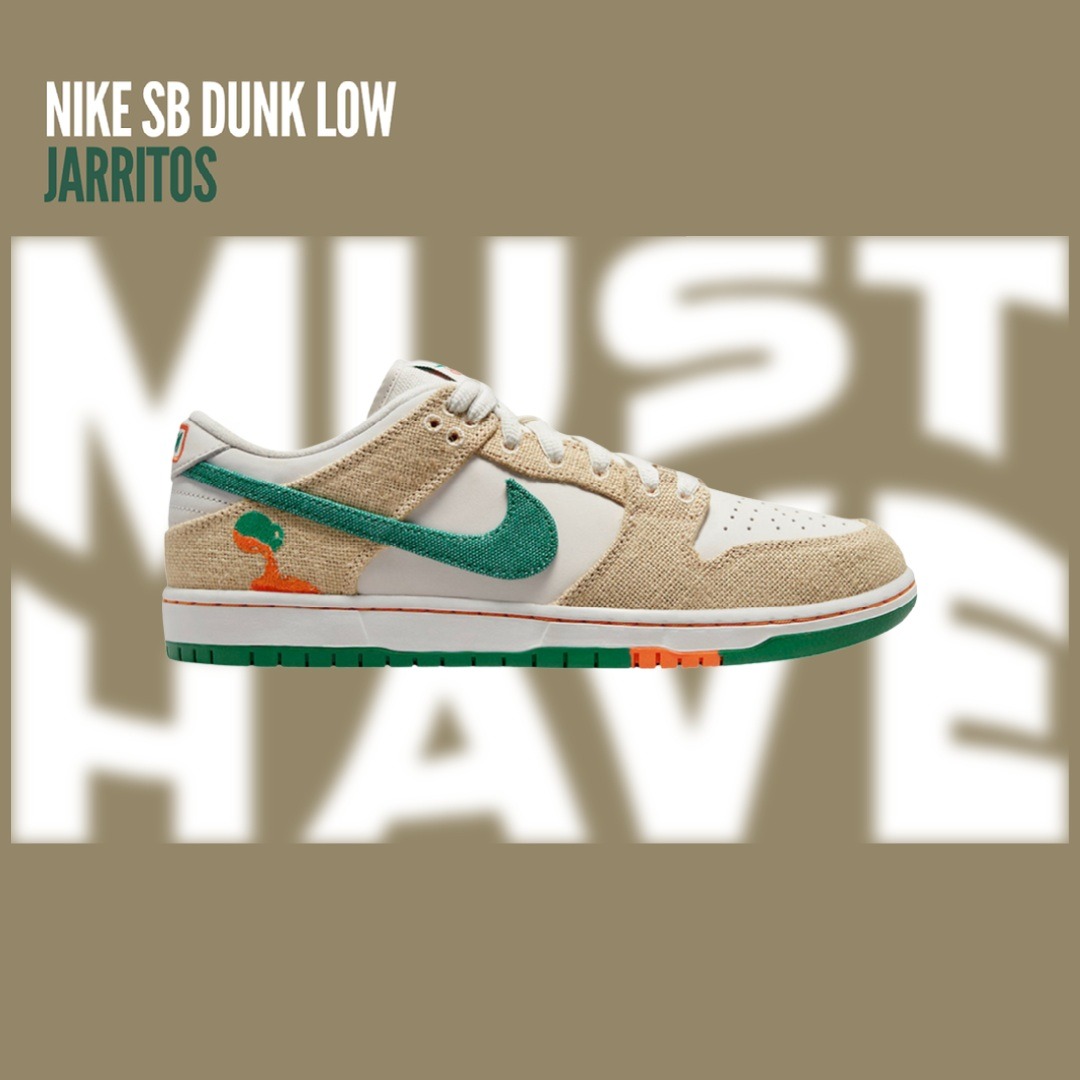 MustHaveMH's tweet image. Dunk low SB x JARRITOS in uscita il 10/05 su SNKRS APP.

Check link in bio per entrare nella nostra community per rimanere aggiornato su tutte le raffle aperte per questa uscite e per scoprire lo stock su SNKRS APP il giorno del drop.