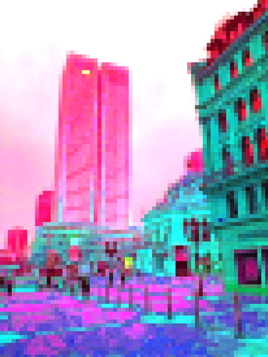 SabrinaMeissnr's tweet image. Frankfurt. City of new beginnings. #nftartworks #abstractarts