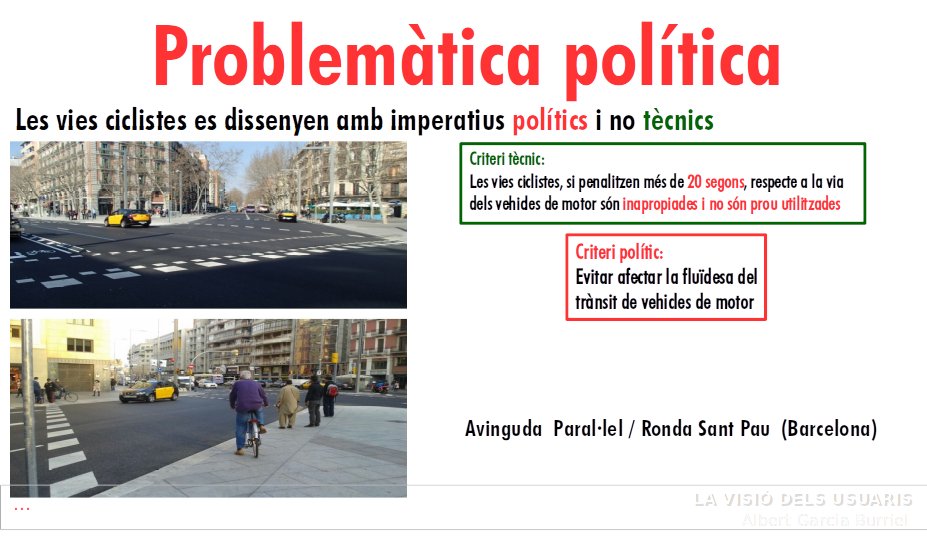 A qui es vol donar prioritat amb realitat?, encara que <a href="/BCN_Mobilitat/">Barcelona Mobilitat</a> s'ompli la boca de facilitar una ciutat més humana, les prioritats són les que són, i no és ni la #bicibcn ni els vianants <a href="/Barcelonacamina/">Barcelona Camina #RecuperemLaCiutat</a>