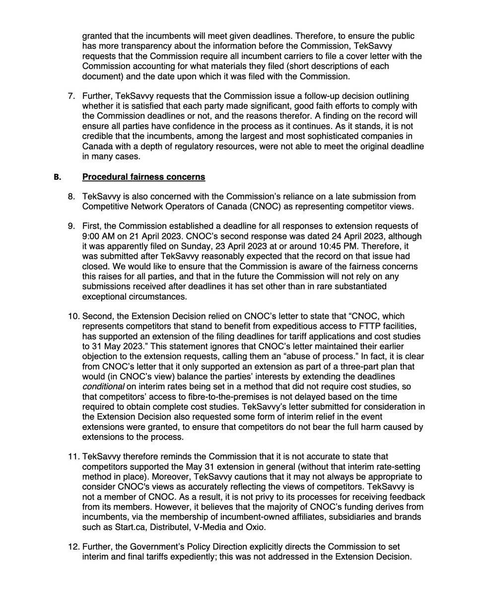 TekSavvy tweet media