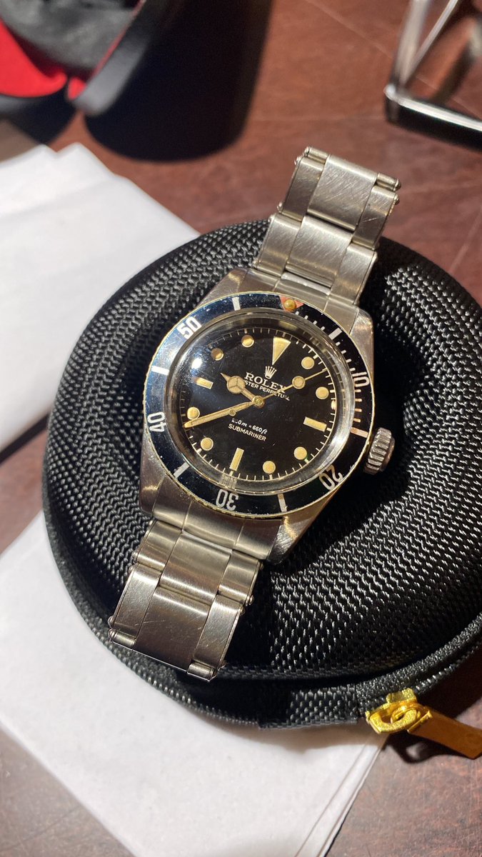 RolexOwnersClub's tweet photo. 1958 Rolex 6538 Big Crown 👑 https://t.co/BoCXMdn7jc