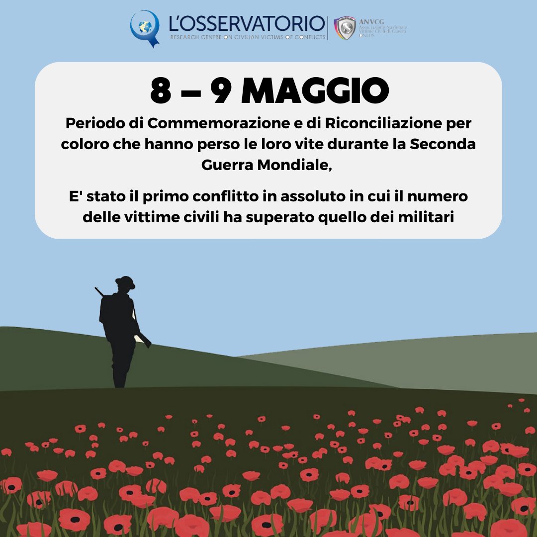 L'Assemblea generale delle Nazioni Unite ha dichiarato l'8-9 maggio come un momento di memoria e riconciliazione.

#internationalday #remembrance #reconciliation #UnitedNations #8may #9may #SecondWorldWar #freedom #civilians #humankind
