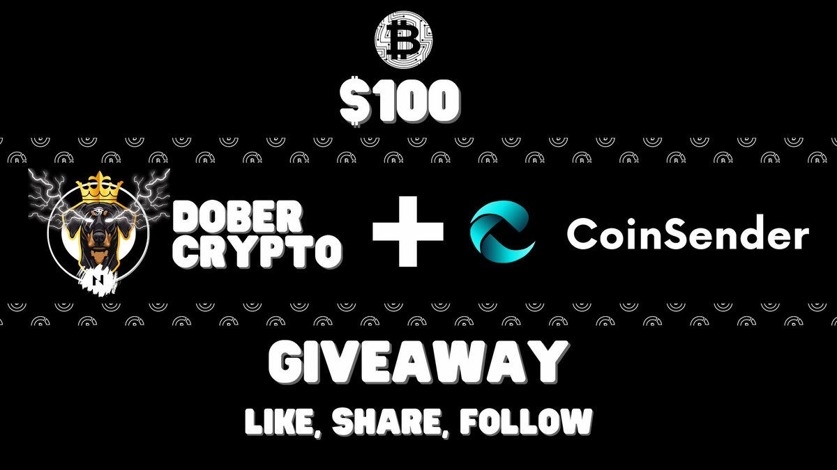 I'm happy to announce a partnership #Cryptogiveaway with <a href="/CoinSender/">CoinSender</a> 🔥 We are giving away $100 in #Bitcoin 
Rules: 
LIKE, SHARE, and FOLOW 
<a href="/CoinSender/">CoinSender</a> and my account🔥
Plus tag 3 people.
Comment address and 1 thing you like about the <a href="/CoinSender/">CoinSender</a> #dApp 🔥✊🏿
End date 5/15/23🔥