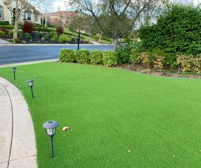 Looking to improve your home's curb appeal? One of the many benefits of artificial grass is that it stays green all year! Call or visit our site to learn about the other benefits of artificial grass: 844-974-8873 | bit.ly/3y18G0C  

#frontyard #curbappeal #artificialturf