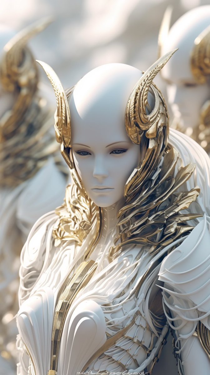 AI_creative_gal's tweet photo. Stunning alien portrait wearing white armor and helmet with gold accents

#stunning #amazing #alien #aliens #portrait #armor #wearing #white #helmet #gold #luxury #girl #woman #realism #photo #photography #photooftheday #art #artgallery #artoftheday #midjourney #digitalart https://t.co/ps7cbWGzLb