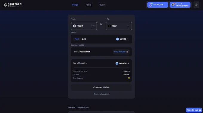 Electron Bridge new interface