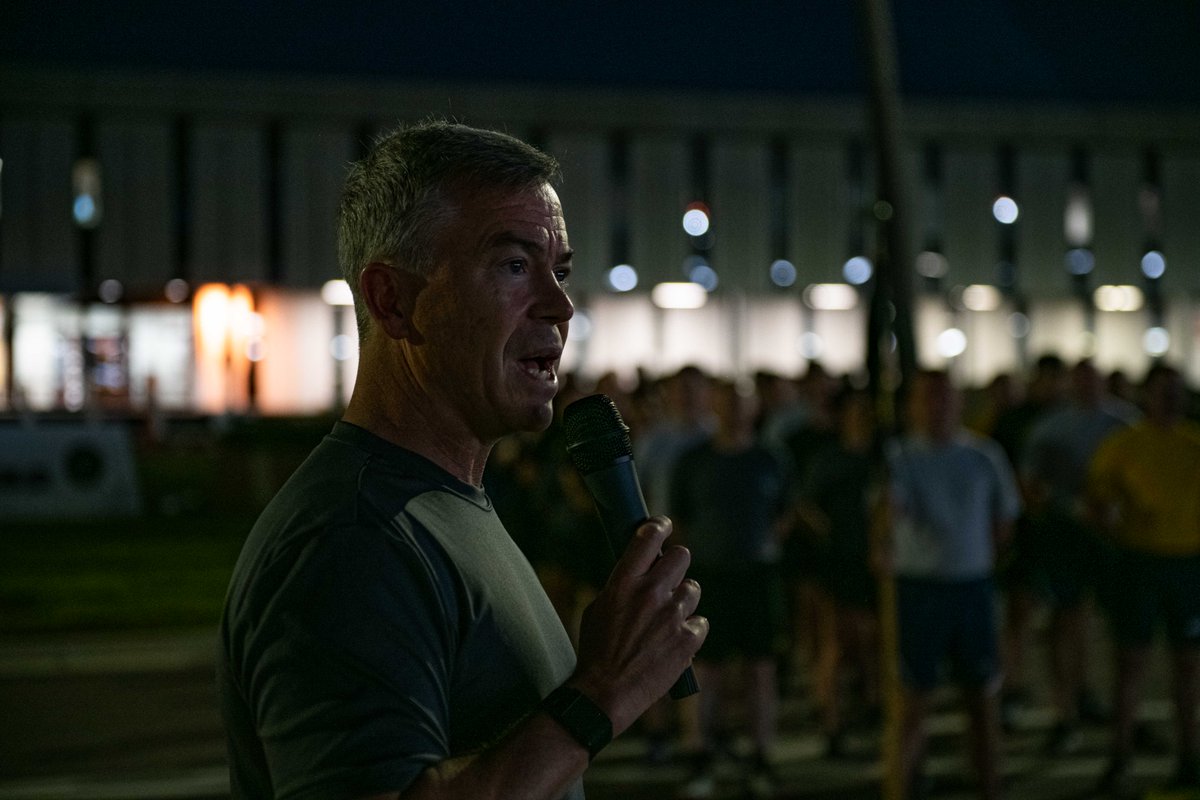 USSOCOM's tweet image. USSOCOM kicked off #SOFweek23 with a morning formation and 3-mile run on MacDill Air Force Base, Florida.
#People #Win #Transform