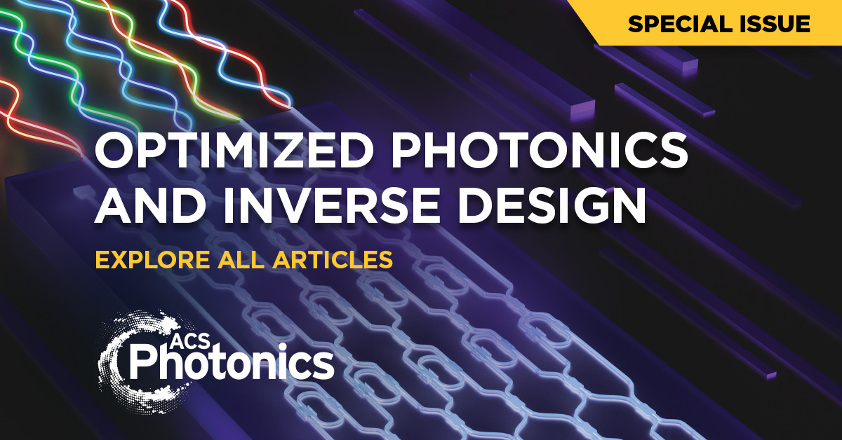 ✨ Explore our new Special Issue "Optimized Photonics and Inverse Design".

Read the Editorial here ➡️ go.acs.org/4Mv

Explore the full Special Issue ➡️ go.acs.org/4Mw