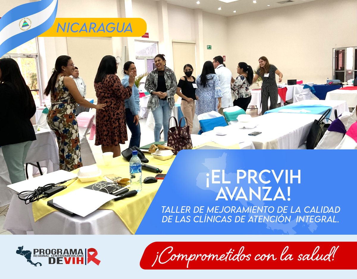 PRCVIH_Oficial's tweet photo. ¡El PRCVIH Avanza! En Nicaragua, se llevo a cabo del taller de mejoramiento de la calidad de las clínicas de atención integral, con el fin de fortalecer las capacidades técnicas del personal de los diferentes niveles del MINSA y del PRCVIH en Nicaragua
#PRCVIH #CES https://t.co/Vzy6E5Ux6X