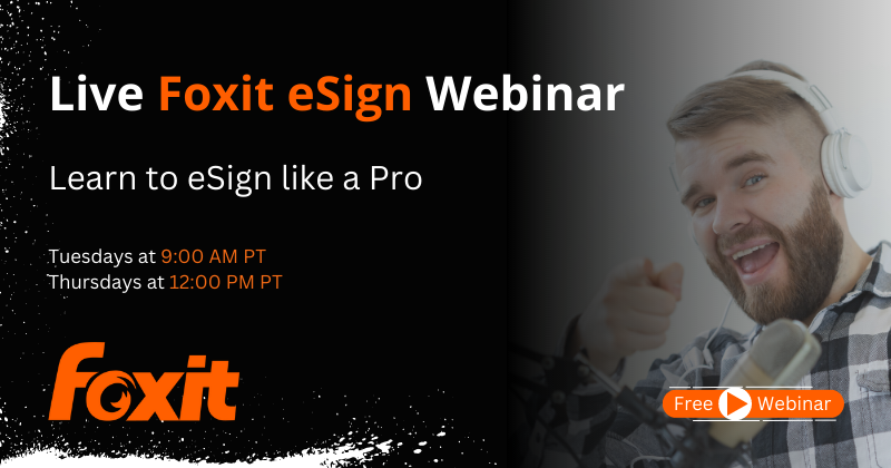 Foxit eSign tweet media