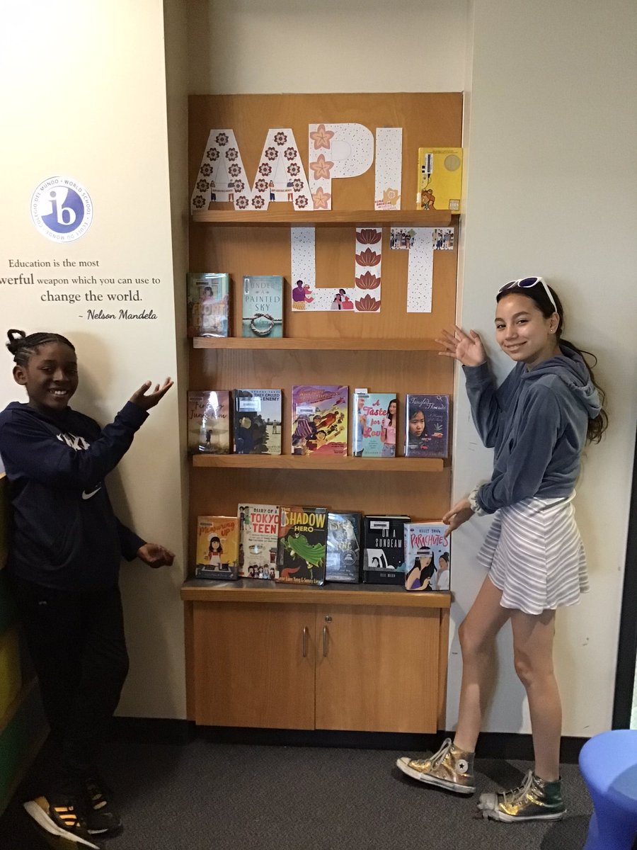 jamie_winchell's tweet photo. The Julian Library Advisory Board is finally up &amp; running! Students are making displays, checking books in, &amp; shelving. Soon they will help me make decisions about library programming &amp; more. I’ve been dreaming of this for years! #tweens #libraries97 @OakPark97 #julianworks https://t.co/93MhPV5ToU