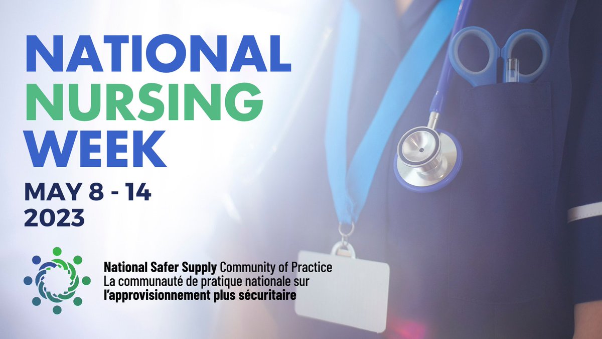 NSS_CoP's tweet photo. 👩⚕️May 8⃣ to 1⃣4⃣ is National Nursing Week🧑⚕️
🩺This week, we're celebrating nurses + all of their incredible hard work + contributions to harm reduction + prescribed safer supply programs💊
🖱️Learn more: https://t.co/P9PQgk0q7u
#HeyNurses #HarmReduction #SaferSupply #SafeSupply https://t.co/GwmbawOHo7