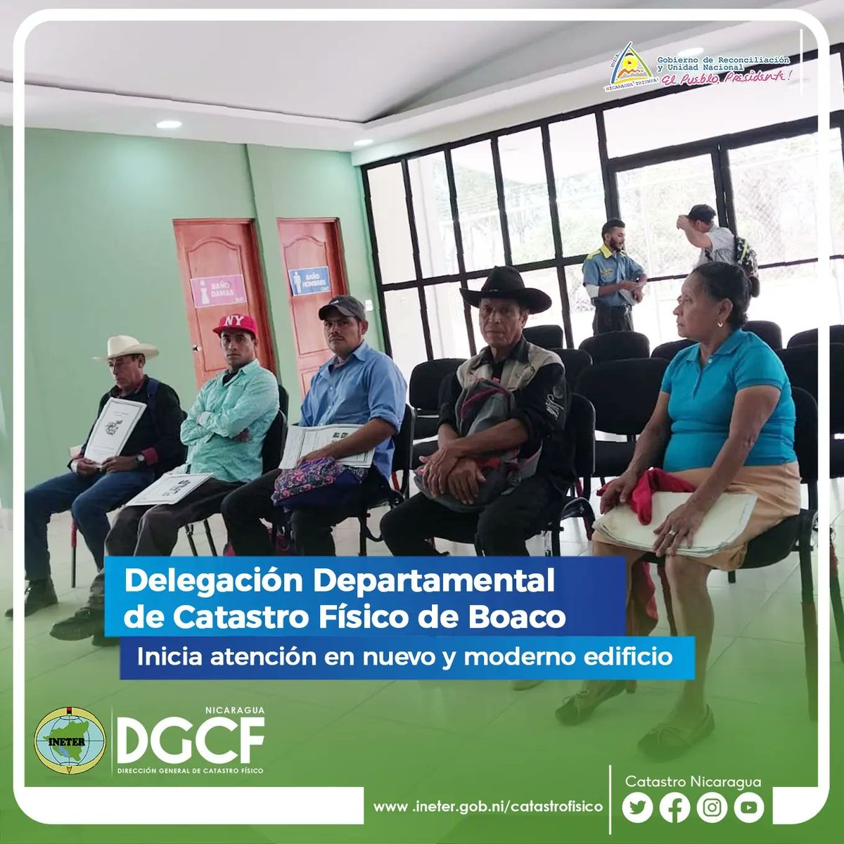CatastroNi's tweet photo. #Nicaragua 🇳🇮 | ☺️ Dando prioridad a las familias nicaragüenses, iniciamos con todas las energías, la atención en la nueva Delegación Departamental de Catastro Físico de Boaco, ubicada en el Km 92, carretera Boaco-Muy Muy, Barrio San Pedro, municipio de Boaco. #MayoVivaSandino https://t.co/4GE47zK8zq