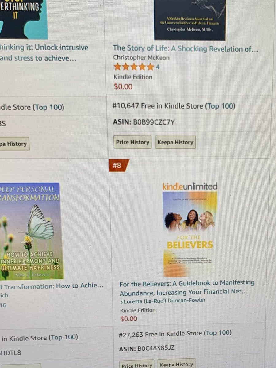 LorettaLaRue916's tweet photo. So what happened this weekend? My new book For The Believers ranked in the top 10 on Amazons Bestseller List! Thank you for your continued support! Please get your copy today it’s FREE on Kindle Unlimited! I look forward to your comments, reviews, video reviews and Testimonials!! https://t.co/9bUf3ddLVU