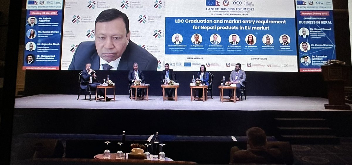 facilitatetrade's tweet image. What’s in for #Nepal 🇳🇵 ahead of #LDCgraduation? @ITCnews Director Rajesh Aggarwal highlighted 4️⃣ critical factors for increased #competitiveness 👇🏻. 

linkedin.com/posts/itc-faci…

#EUNepalBusinessForum2023 #TradeFacilitation #EUNepalTIP