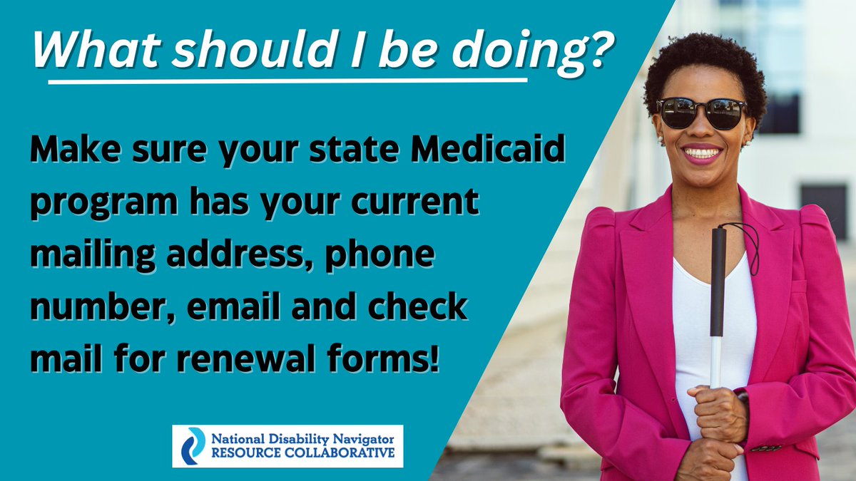 As the #Medicaid Continuous Coverage has come to an end, state redeterminations have begun – but what exactly should you be doing to #StayCovered? 

You can read our factsheet for more information here: nationaldisabilitynavigator.org/ndnrc-material…