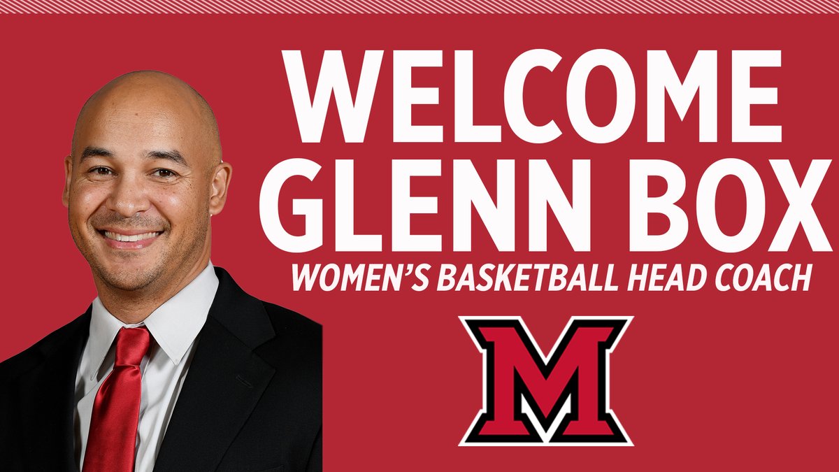 Welcome Head Coach Glenn Box to Oxford! 

Press conference tomorrow at 11 a.m. in the APC. 

📕- bit.ly/WelcomeCoachBox

#RiseUpRedHawks
