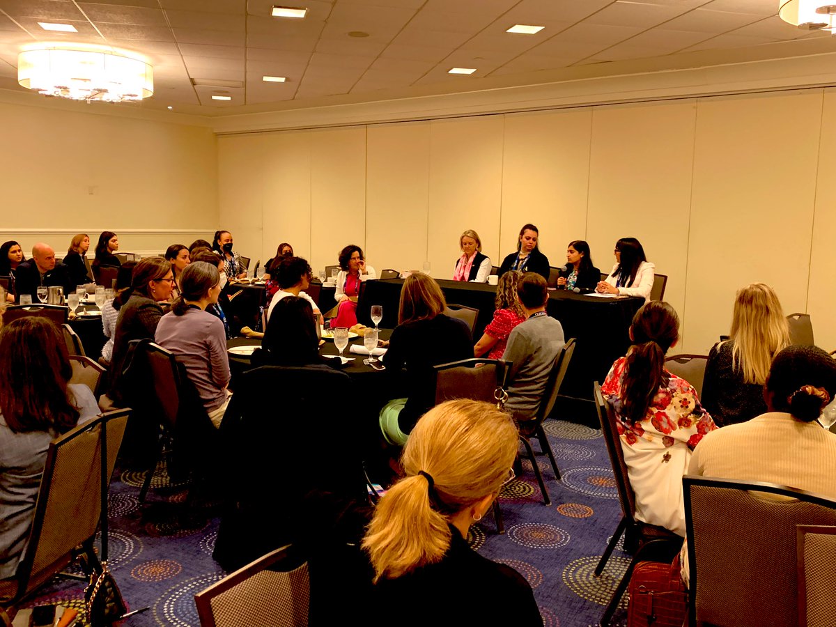 Fantastic <a href="/AAWR_org/">AAWR</a> session with incredible #radleaders sharing their #leadership and overall career journey! 

Thanks to <a href="/Change_HC/">Change Healthcare</a> for sponsoring this encouraging and delightful luncheon!