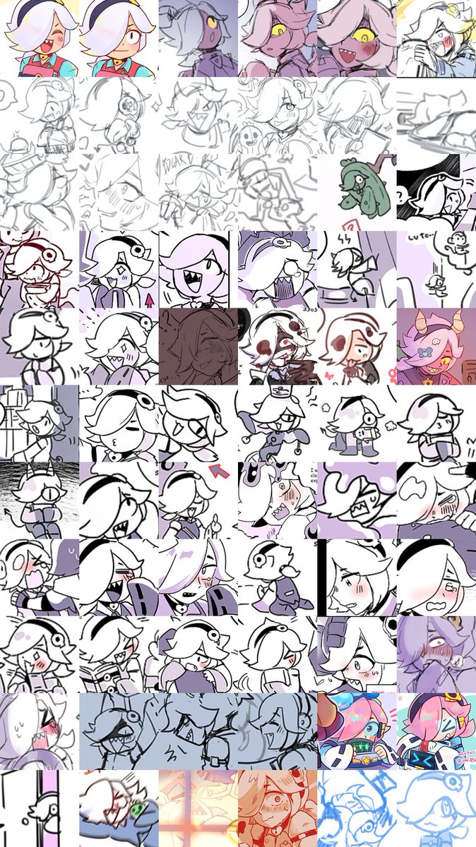 yuki8563_'s tweet image. 📖📖📖
#BrawlStarsColette * 222
It turns out that I drew so much Colette from January to April😳💓