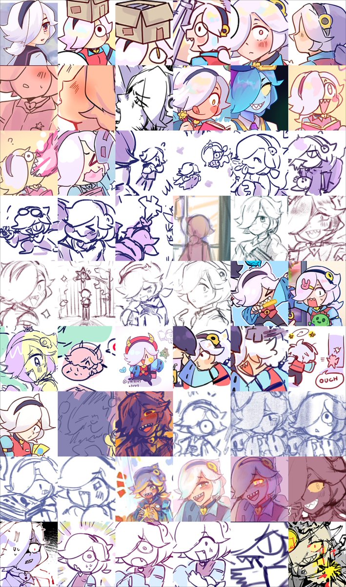 yuki8563_'s tweet image. 📖📖📖
#BrawlStarsColette * 222
It turns out that I drew so much Colette from January to April😳💓