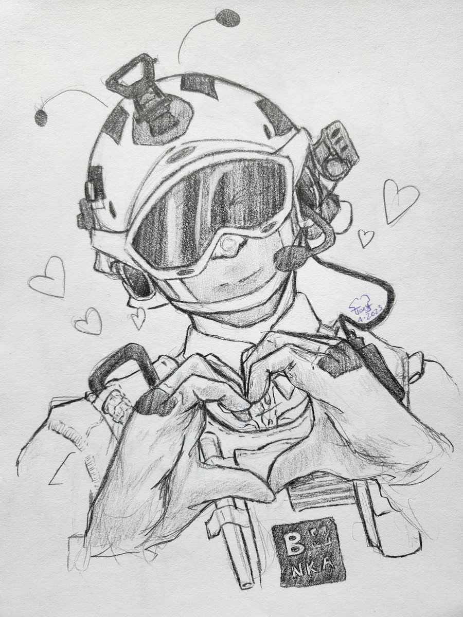 ube_toast_'s tweet image. Lil guy I did for a bud recently! Sketch Comm of Gary from COD!