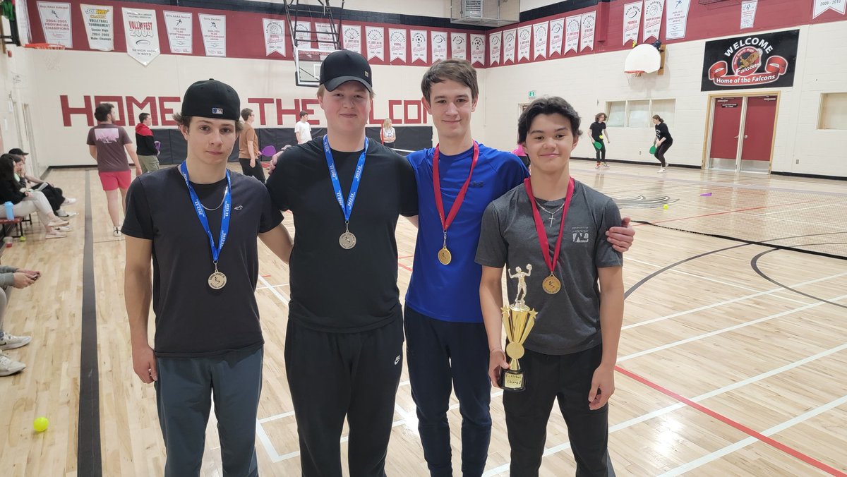 Competitive Division PE 3101 Championship went to JV &amp; Logan (Jeffrey filling in for Logan) while Brent and Nick finished 2nd for the Silver medals. Great match boys!!
<a href="/HolySpiritHS/">Holy Spirit High</a>