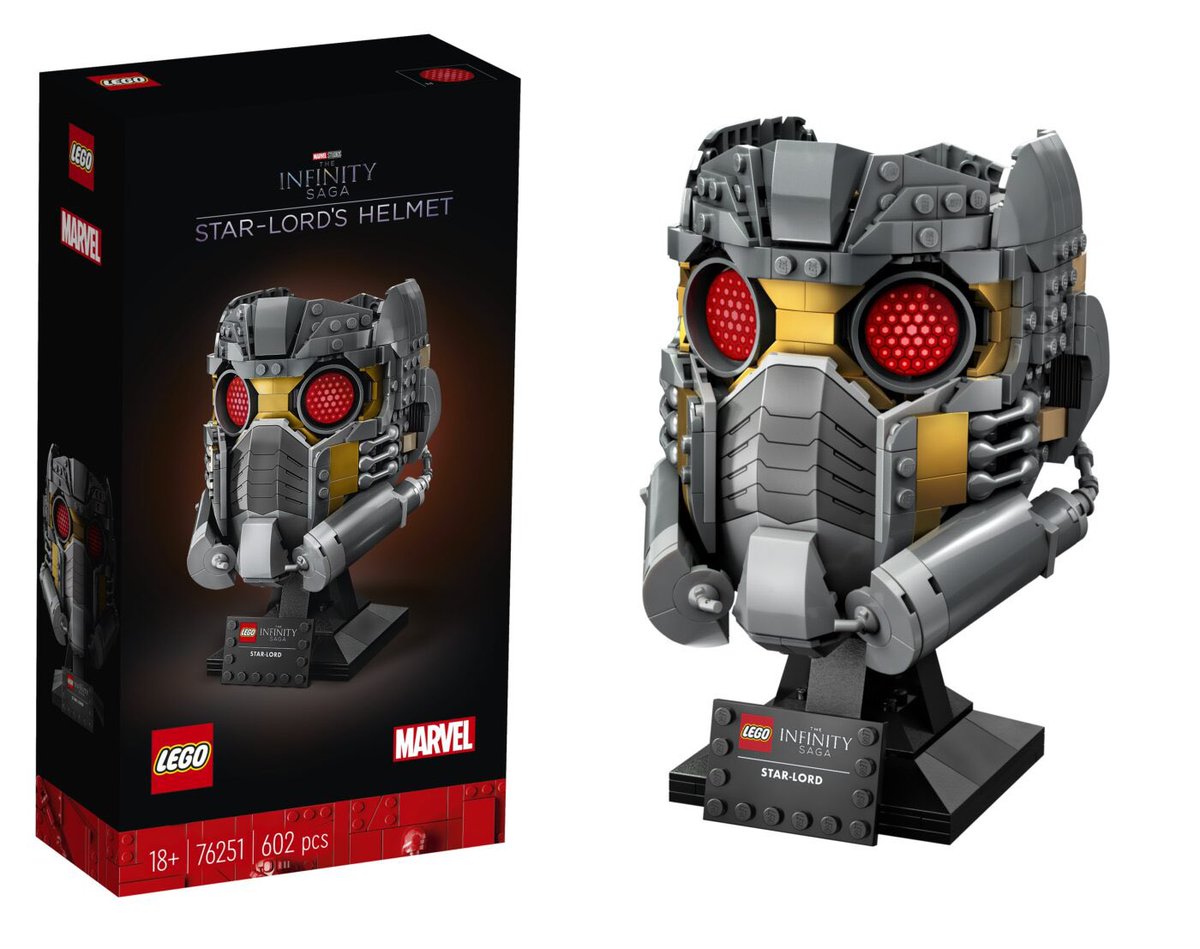 Possible spoiler for #guardiansofthegalaxyvol3  I guess:

It feels super weird that Lego turned this into a set during the Vol. 3 release wave when the helmet didn’t even make an appearance in the film. I’m sure they didn’t know it wouldn’t, but it’s just unfortunate.