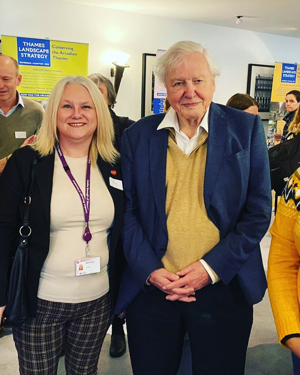 Happy 97th birthday to #SirDavidAttenborough who I had the privilege of meeting. A thoroughly lovely man and a British treasure.  🎉  🎂