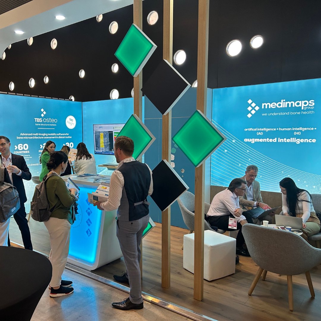 medimaps_group's tweet photo. Medimaps Group was delighted at the World Congress of Osteoporosis (WCO) 2023 with @ESCEO and @IOF.
#radiology #osteoporosis #AI #StepUpForBoneHealth #osteopenia #TrabecularBoneScore #DXA #health #bonehealth #bones #aihealthcare #WCO2023 https://t.co/ssBOG1ccgK