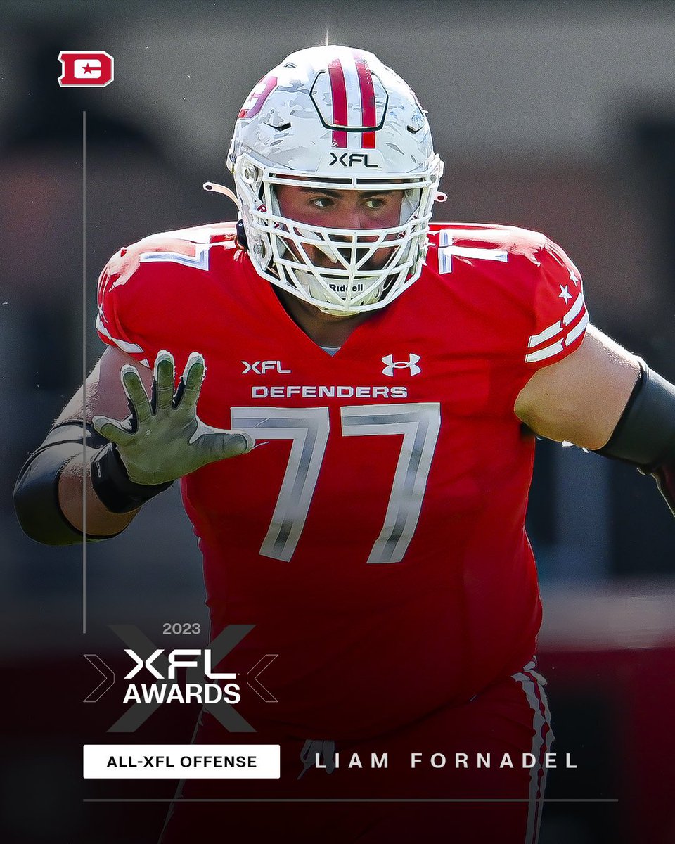 Congrats to our client, Liam Fornadel (@liamfornadel), on being named to the 2023 All-XFL Offense! @XFLDefenders @JMUFootball @PerezSportsJP