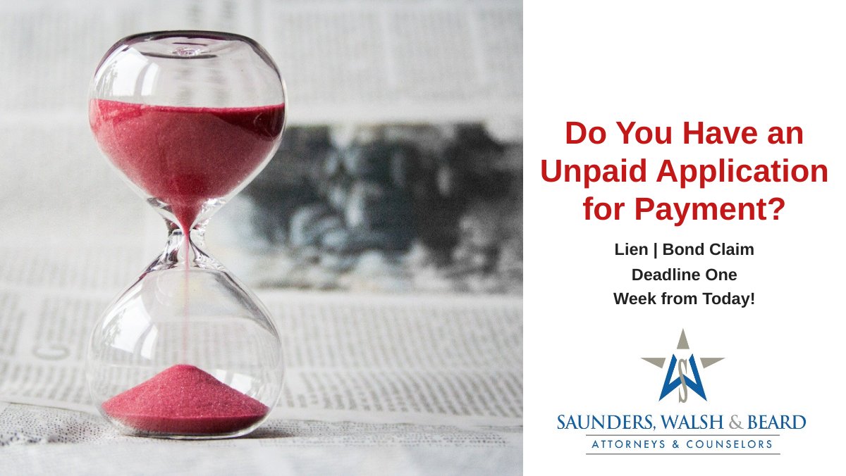 Lien Deadline Reminder - Deadline is Monday, May 15, 2023
mailchi.mp/4956229cc629/l… #texas #lien #deadline #lienclaim #dfw #constructionlaw #constructionattorney