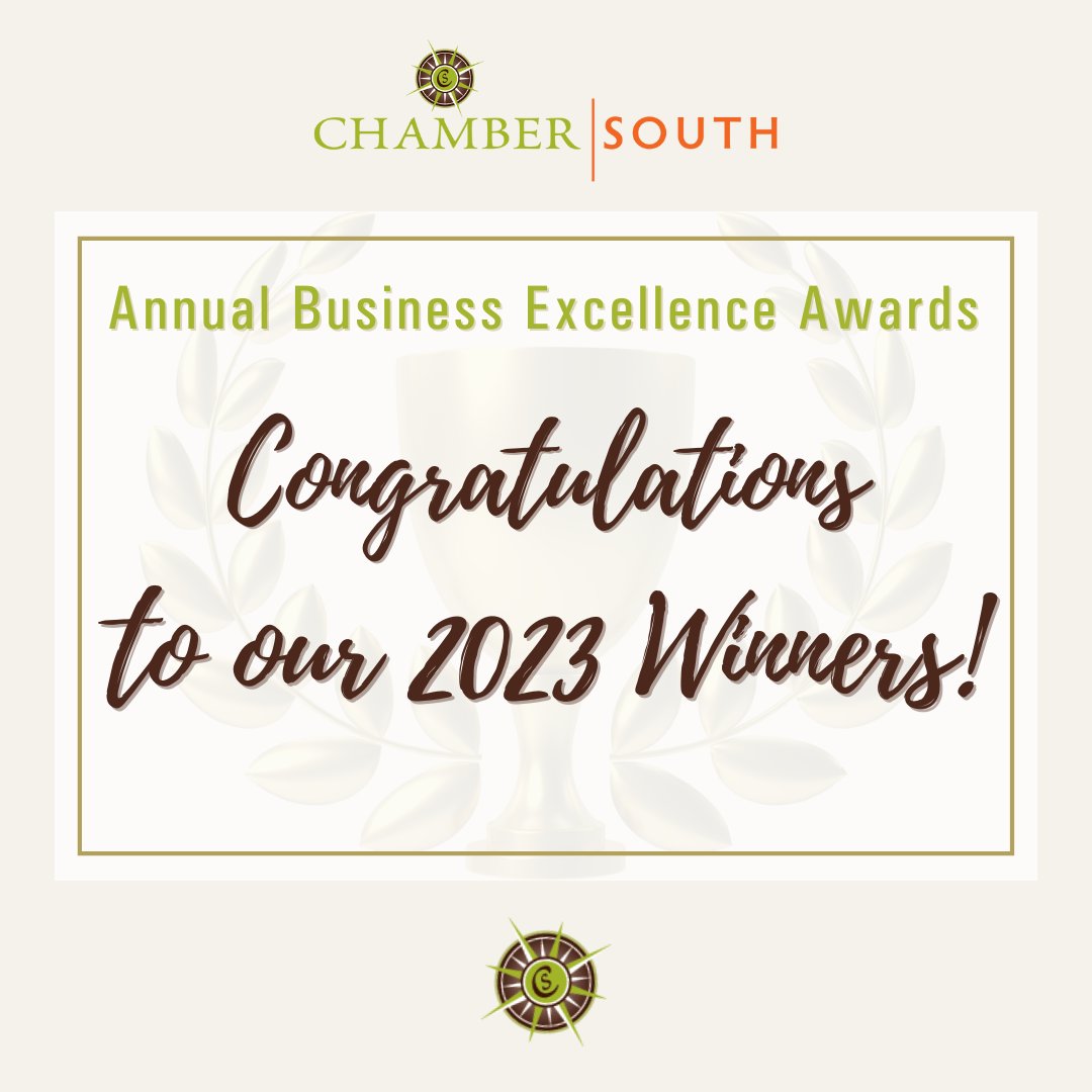 chambersouth's tweet photo. Congratulations to our 2023 Winners! 🏆🥇🌟 

#allthingschambersouth #chamberofcommerce #joinchambersouth #networking https://t.co/zfKT6JKHpr
