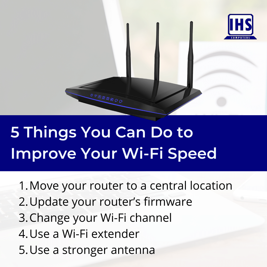 IHScomputersGA's tweet image. Boost your Wi-Fi signal and enjoy a smoother connection! Here are some simple things you can do to improve your Wi-Fi signal.

#WiFi #WiFiSignal #BoostWiFi #ImprovedWiFi #ImprovedConnection #WiFiTips #HomeNetworking #EasyTips #TechTips #BetterConnectivity