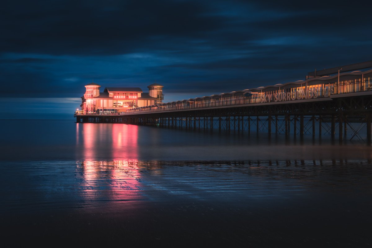 Weston-Super-Mare Grand Pier, shut for the night but still beautiful #WSM #Somerset #visitweston #nftphotography