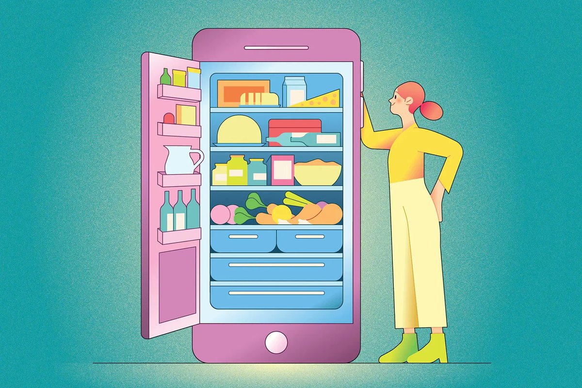 DirIllustration's tweet image. #Editorial #illustrations by Kiki Ljung for #StylistMagazine's article on #OcadoZoom, a grocery delivery service.

Kiki is represented by @folioart. Explore more: buff.ly/33nvu9d 

#LeadwithWellness #wellness #health #nutrition #healthyeating #groceries #vectorart #food