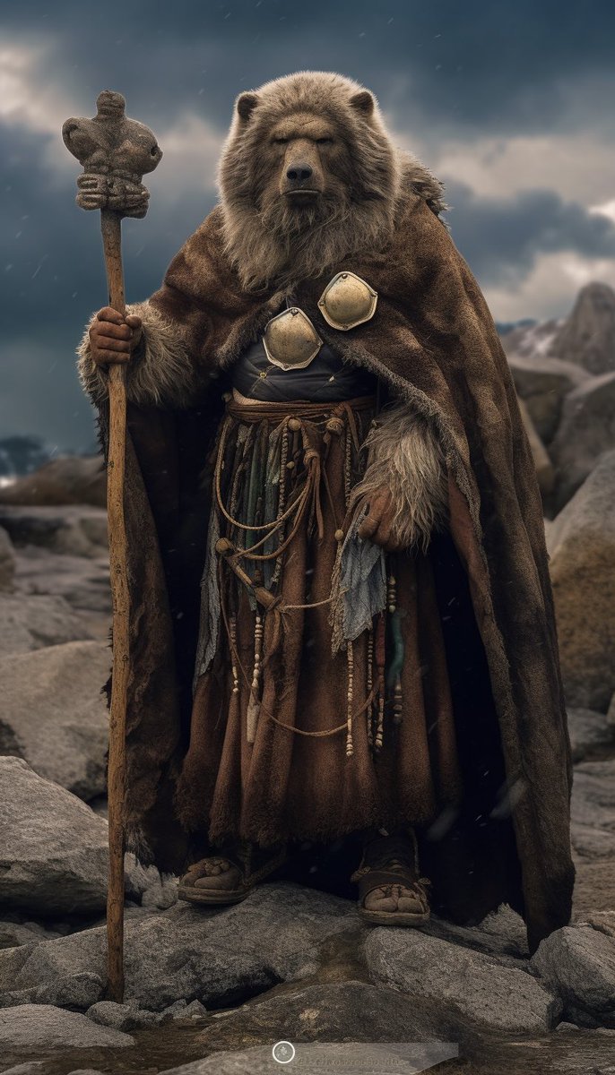 AI_creative_gal's tweet photo. Bear Shaman

#bear #shaman #shamanism #mystic #animal #animallovers #animals #body #stick #hand #medallion #neck #silver #rock #mountain #canon #canonphotography #photo #photography #photooftheday #art #artgallery #artoftheday #midjourney #midjourneyart #digitalart https://t.co/GUU1ZZGjmq