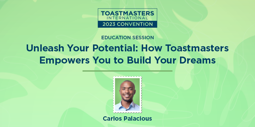 Toastmasters: Dive into learning at the Toastmasters International 2023 Convention!
Don't miss this session, register today: bit.ly/TIGoesBahamas.
#TIGoesBahamas  #btm #Toastmasters #Communication #Leadership