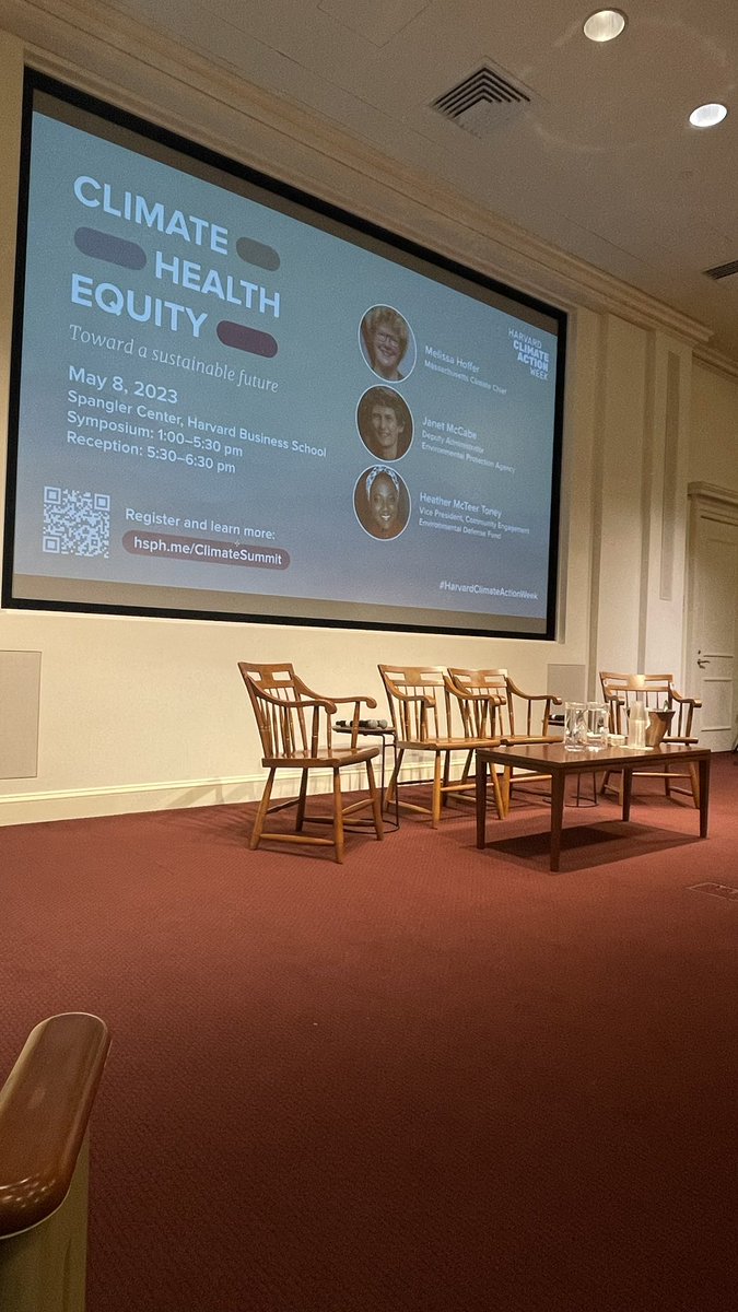 At Harvard for the Climate, Health &amp; Equity symposium hosted by the <a href="/HarvardChanSPH/">Harvard T.H. Chan School of Public Health</a> ✨
