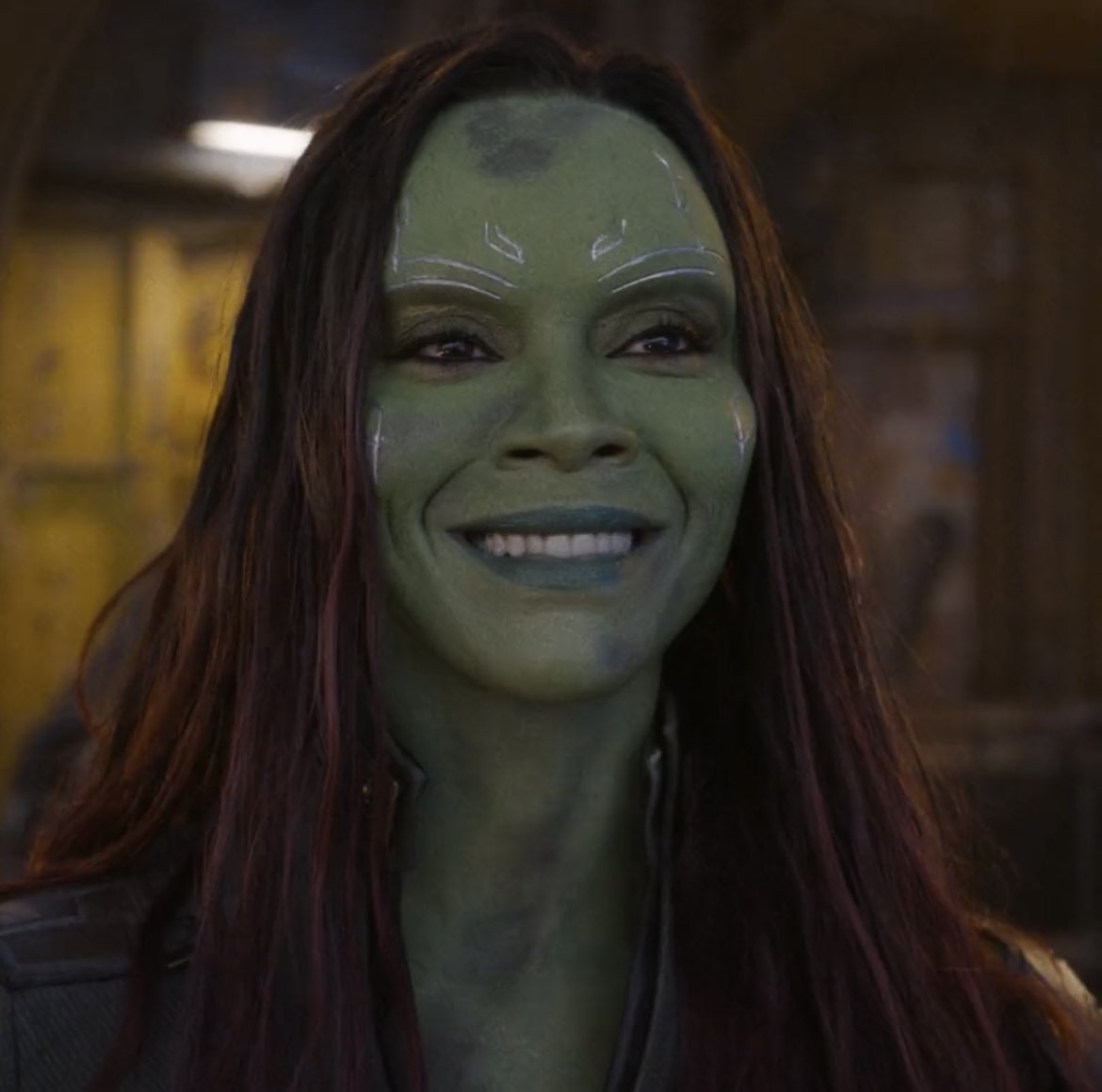 portmansz's tweet image. no momento em que a diva Gamora soltou esse sorriso em guardiões da galáxia vol. 3 eu sorri junto