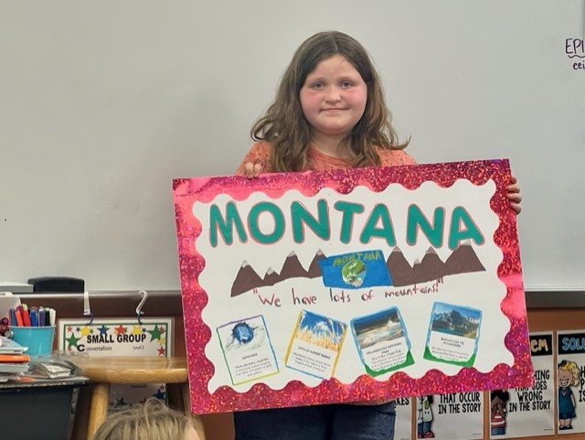 forestcityelem's tweet photo. Ms. Cafaro's class has been studying the states. On Friday, they presented their state project and taught their peers about what they learned. https://t.co/yoP4r8n98c