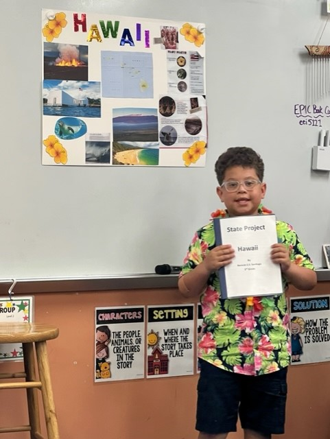 forestcityelem's tweet photo. Ms. Cafaro's class has been studying the states. On Friday, they presented their state project and taught their peers about what they learned. https://t.co/yoP4r8n98c
