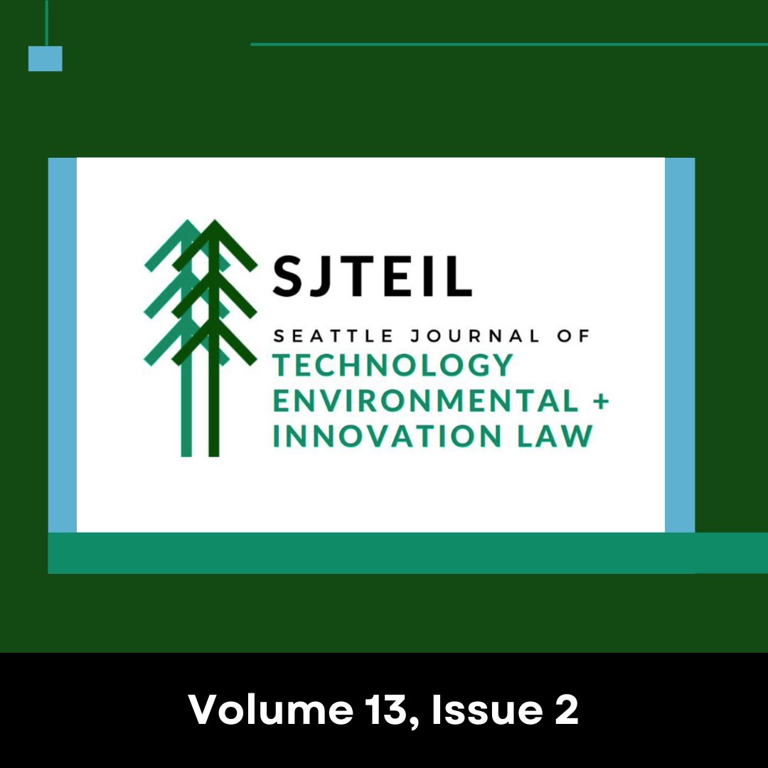 SU Journal of Tech, Environment, & Innovation Law tweet media