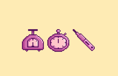 UlaPelirroja's tweet image. #set of #MeasuringTools 26x26 pixels @Pixel_Dailies #pixel_dailies #pixelart #pixelartist